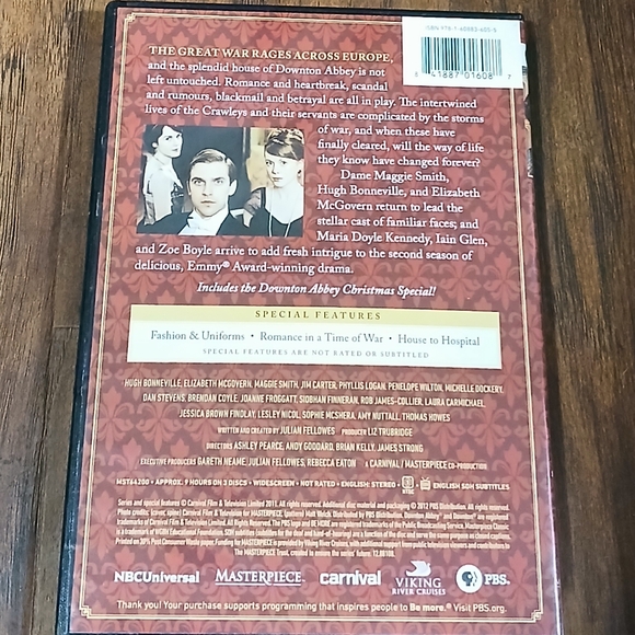 DOWNTON ABBEY Season 2 Box Set on DVD - Picture 2 of 2